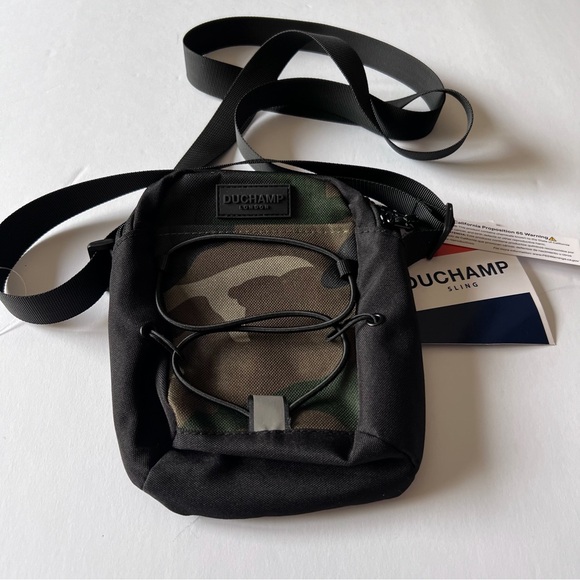 DUCHAMP MINI FLIGHT SLING BAG CAMO PRINT NWT - Picture 5 of 15